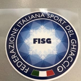 Transfer Italian Skating Union FISG 9 x 9 cm PL