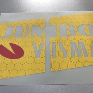 Jumbo Visma Full Color Transfer 2 PARTS! Both 123 x 171 mm