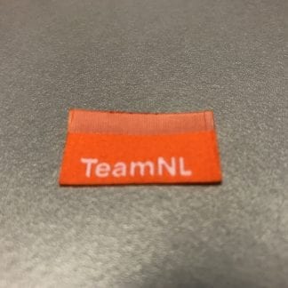 Team NL woven label Orange